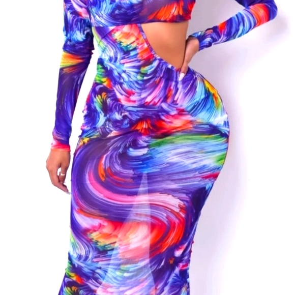 Constellation Midi Dress - Picture 1 of 4